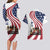 911 Memorial Couples Matching Long Sleeve Bodycon Dress and Hawaiian Shirt Patriot Day American Flag and Soldier Silhouette Honor and Remember - Wonder Print Shop