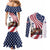 911 Memorial Couples Matching Mermaid Dress and Long Sleeve Button Shirt Patriot Day American Flag and Soldier Silhouette Honor and Remember - Wonder Print Shop