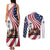 911 Memorial Couples Matching Tank Maxi Dress and Long Sleeve Button Shirt Patriot Day American Flag and Soldier Silhouette Honor and Remember - Wonder Print Shop