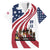 911 Memorial Family Matching Summer Maxi Dress and Hawaiian Shirt Patriot Day American Flag and Soldier Silhouette Honor and Remember - Wonder Print Shop