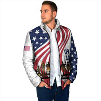 911 Memorial Padded Jacket Patriot Day American Flag and Soldier Silhouette Honor and Remember - Wonder Print Shop