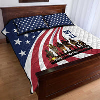 911 Memorial Quilt Bed Set Patriot Day American Flag and Soldier Silhouette Honor and Remember - Wonder Print Shop