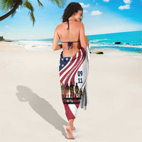 911 Memorial Sarong Patriot Day American Flag and Soldier Silhouette Honor and Remember - Wonder Print Shop