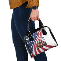 911 Memorial Shoulder Handbag Patriot Day American Flag and Soldier Silhouette Honor and Remember - Wonder Print Shop