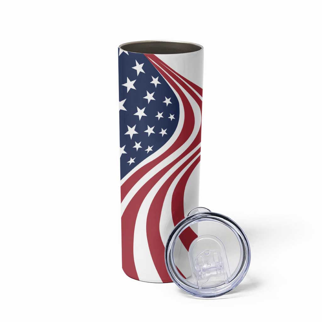 911 Memorial Skinny Tumbler Patriot Day American Flag and Soldier Silhouette Honor and Remember - Wonder Print Shop