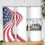 911 Memorial Skinny Tumbler Patriot Day American Flag and Soldier Silhouette Honor and Remember - Wonder Print Shop