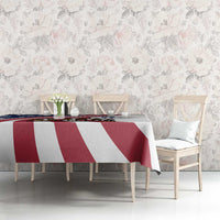 911 Memorial Tablecloth Patriot Day American Flag and Soldier Silhouette Honor and Remember - Wonder Print Shop