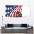 911 Memorial Tapestry Patriot Day American Flag and Soldier Silhouette Honor and Remember - Wonder Print Shop