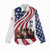 911 Memorial Women Casual Shirt Patriot Day American Flag and Soldier Silhouette Honor and Remember - Wonder Print Shop