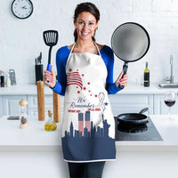 Patriot Day 911 Memorial Apron American Flag and New York City Skyline Design - Wonder Print Shop