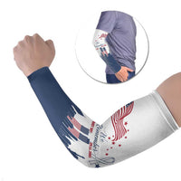 Patriot Day 911 Memorial Arm Sleeves American Flag and New York City Skyline Design - Wonder Print Shop
