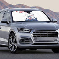 Patriot Day 911 Memorial Auto Sun Shade American Flag and New York City Skyline Design - Wonder Print Shop