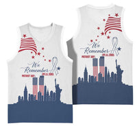 Patriot Day 911 Memorial Basketball Jersey American Flag and New York City Skyline Design - Wonder Print Shop