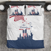 Patriot Day 911 Memorial Bedding Set American Flag and New York City Skyline Design - Wonder Print Shop