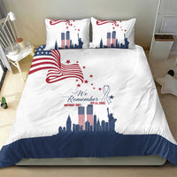 Patriot Day 911 Memorial Bedding Set American Flag and New York City Skyline Design - Wonder Print Shop