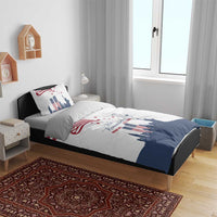Patriot Day 911 Memorial Bedding Set American Flag and New York City Skyline Design - Wonder Print Shop