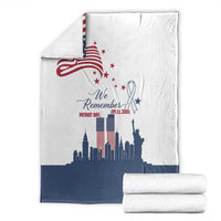 Patriot Day 911 Memorial Blanket American Flag and New York City Skyline Design - Wonder Print Shop