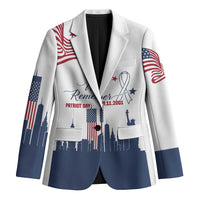 Patriot Day 911 Memorial Blazer American Flag and New York City Skyline Design - Wonder Print Shop