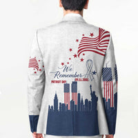 Patriot Day 911 Memorial Blazer American Flag and New York City Skyline Design - Wonder Print Shop