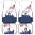 Patriot Day 911 Memorial Car Mats American Flag and New York City Skyline Design - Wonder Print Shop