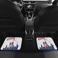 Patriot Day 911 Memorial Car Mats American Flag and New York City Skyline Design - Wonder Print Shop
