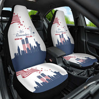 Patriot Day 911 Memorial Car Seat Cover American Flag and New York City Skyline Design - Wonder Print Shop