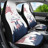 Patriot Day 911 Memorial Car Seat Cover American Flag and New York City Skyline Design - Wonder Print Shop