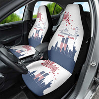 Patriot Day 911 Memorial Car Seat Cover American Flag and New York City Skyline Design - Wonder Print Shop