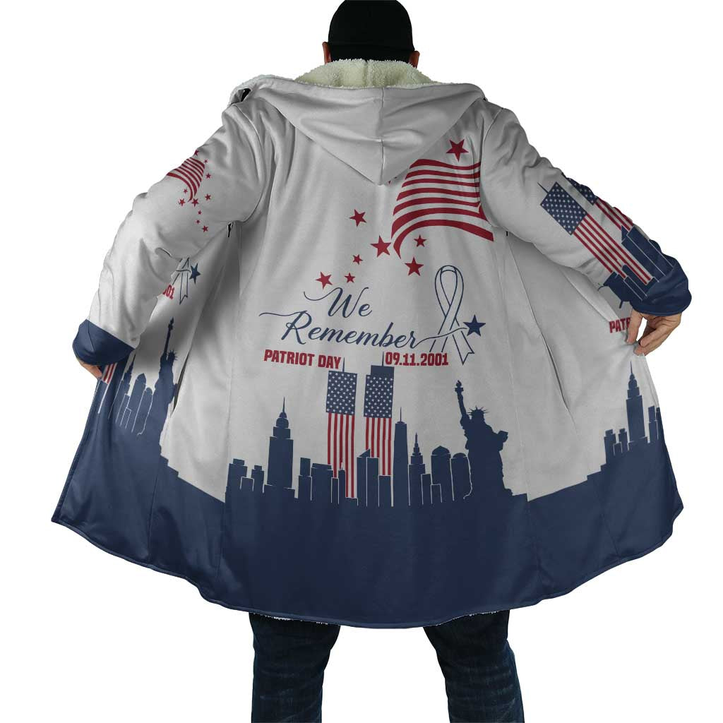 Patriot Day 911 Memorial Cloak American Flag and New York City Skyline Design - Wonder Print Shop