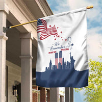 Patriot Day 911 Memorial Garden Flag American Flag and New York City Skyline Design - Wonder Print Shop