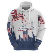 Patriot Day 911 Memorial Hoodie American Flag and New York City Skyline Design - Wonder Print Shop