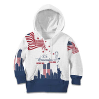 Patriot Day 911 Memorial Kid Hoodie American Flag and New York City Skyline Design - Wonder Print Shop