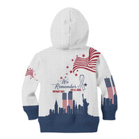 Patriot Day 911 Memorial Kid Hoodie American Flag and New York City Skyline Design - Wonder Print Shop