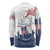 Patriot Day 911 Memorial Long Sleeve Shirt American Flag and New York City Skyline Design - Wonder Print Shop