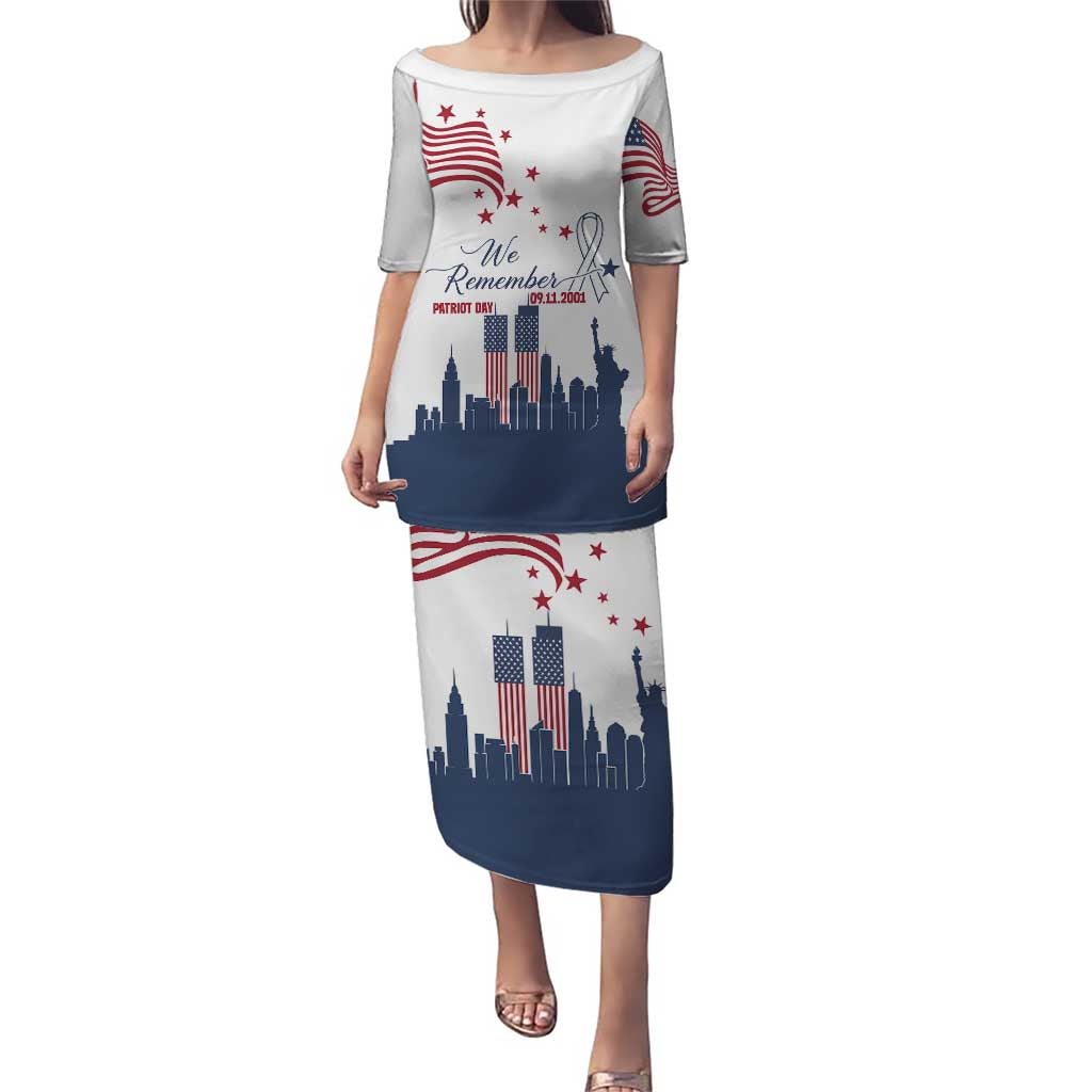 Patriot Day 911 Memorial Puletasi American Flag and New York City Skyline Design - Wonder Print Shop