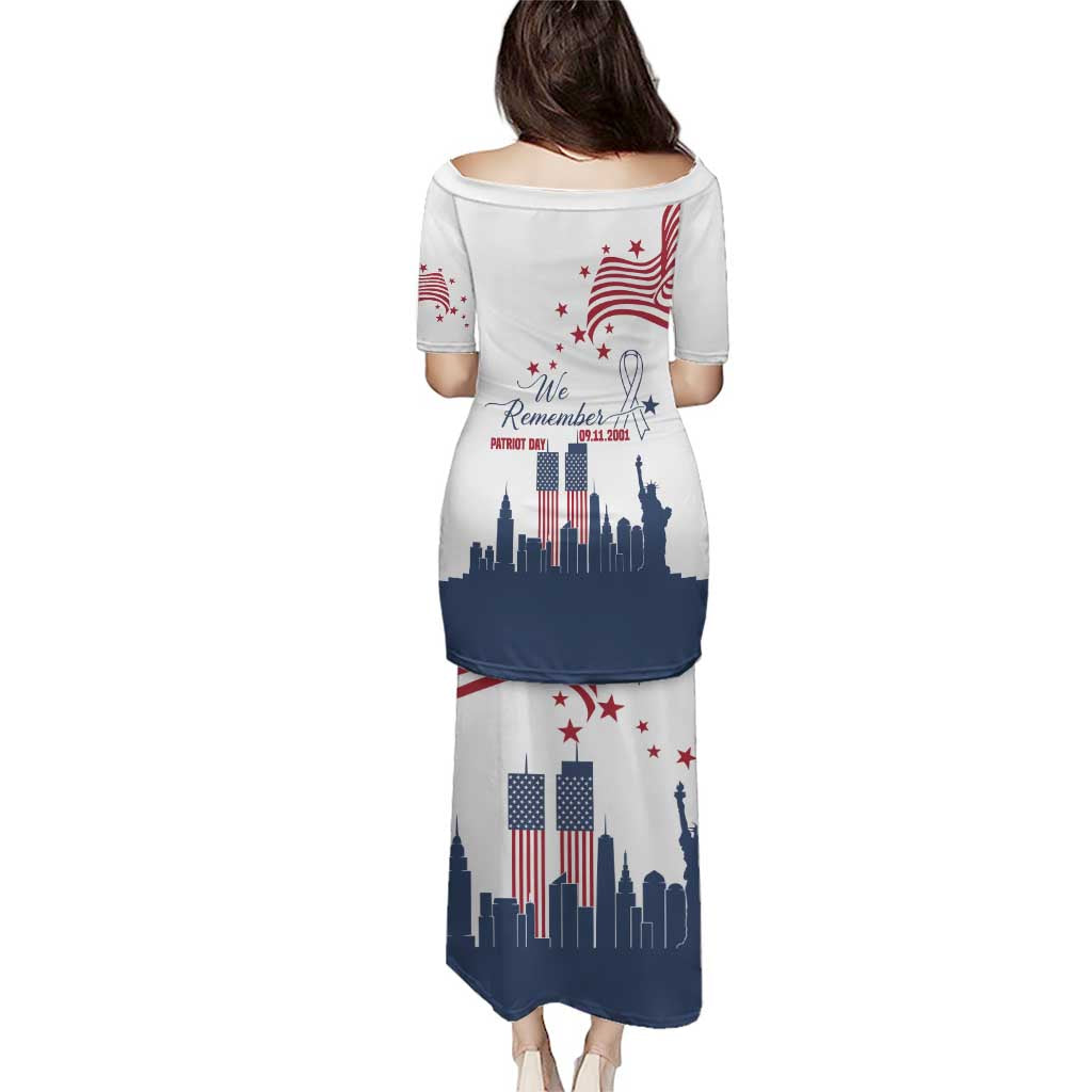 Patriot Day 911 Memorial Puletasi American Flag and New York City Skyline Design - Wonder Print Shop