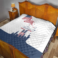 Patriot Day 911 Memorial Quilt American Flag and New York City Skyline Design - Wonder Print Shop