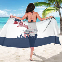 Patriot Day 911 Memorial Sarong American Flag and New York City Skyline Design - Wonder Print Shop