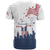 Patriot Day 911 Memorial T Shirt American Flag and New York City Skyline Design - Wonder Print Shop