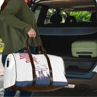 Patriot Day 911 Memorial Travel Bag American Flag and New York City Skyline Design - Wonder Print Shop