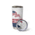 Patriot Day 911 Memorial Tumbler Cup American Flag and New York City Skyline Design - Wonder Print Shop
