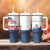 Patriot Day 911 Memorial Tumbler With Handle American Flag and New York City Skyline Design - Wonder Print Shop