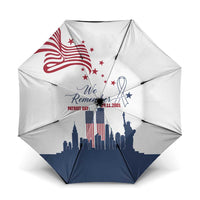 Patriot Day 911 Memorial Umbrella American Flag and New York City Skyline Design - Wonder Print Shop