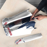 Patriot Day 911 Memorial Umbrella American Flag and New York City Skyline Design - Wonder Print Shop