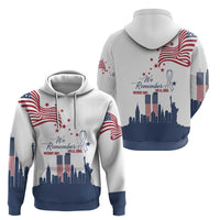 Patriot Day 911 Memorial Zip Hoodie American Flag and New York City Skyline Design - Wonder Print Shop