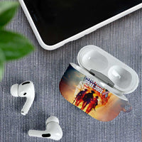 911 Memorial Patriot Day AirPods Case American Flag and Soldier Tribute Never Forget - Wonder Print Shop