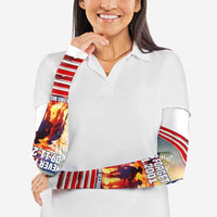 911 Memorial Patriot Day Arm Sleeves American Flag and Soldier Tribute Never Forget - Wonder Print Shop