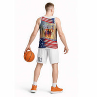 911 Memorial Patriot Day Basketball Jersey American Flag and Soldier Tribute Never Forget - Wonder Print Shop