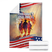911 Memorial Patriot Day Blanket American Flag and Soldier Tribute Never Forget - Wonder Print Shop