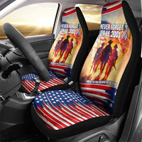 911 Memorial Patriot Day Car Seat Cover American Flag and Soldier Tribute Never Forget - Wonder Print Shop